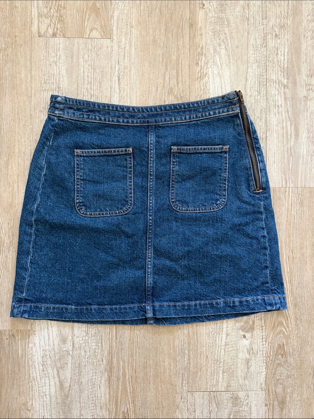 Loft Size 4 Denim Mini Skirt - Blue
